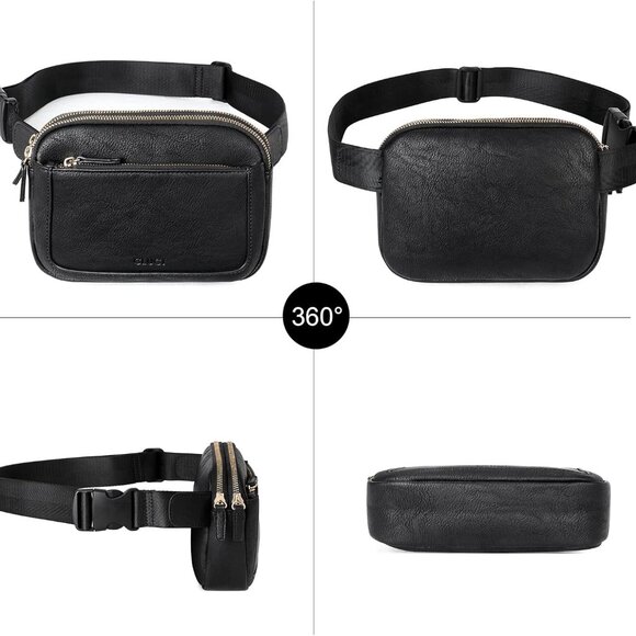 Belt Bag for Women, Mini Everywhere Crossbody Waist Bag Adjustable Strap, Vegan - Picture 8 of 8